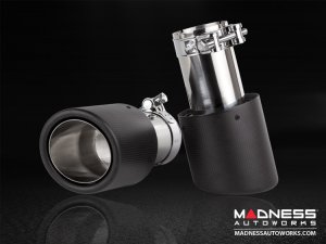 Custom Exhaust Tip (1) - Carbon Fiber -  2.50" ID